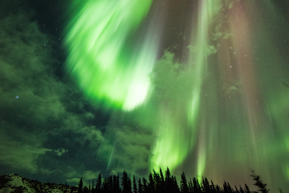 Imagen de la aurora boreal